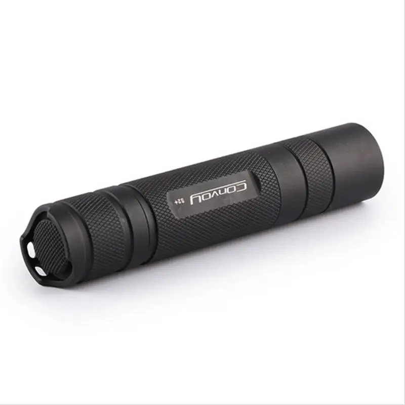 Convoy S2+ алюминиевый сплав Черный 2 7135x6 3/5 режимов EDC светодиодный фонарь с аккумулятором 18650 для кемпинга, пеших прогулок, рыбалки