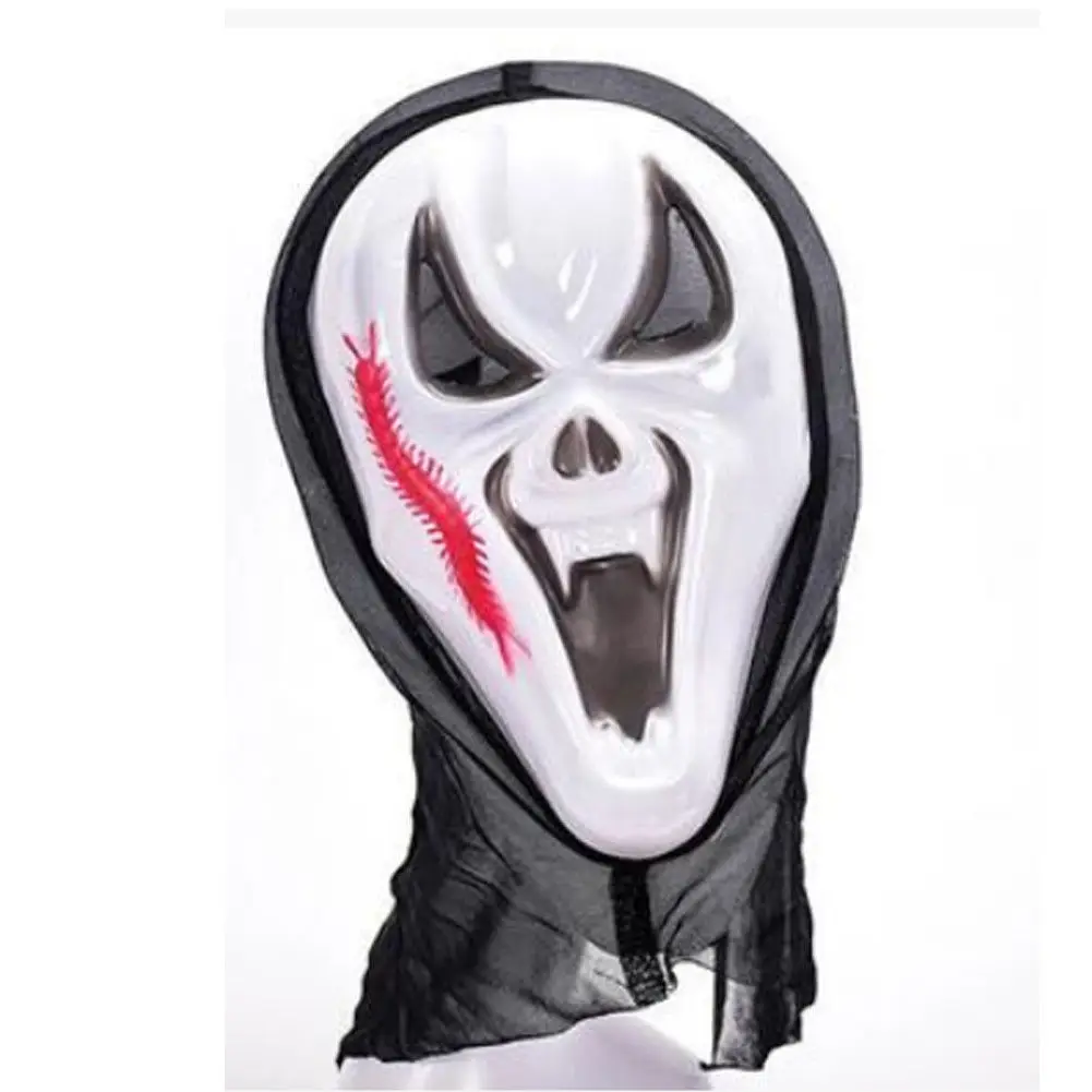 Латексная кровавая маска зомби на Хэллоуин для взрослых, страшная маска для лица, маскарадный костюм, новинка, ужасные Вечерние Маски для мужчин - Цвет: as picture
