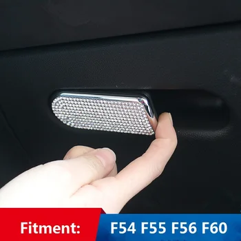 

Bling Bling Glove Box Handle Sticker Storage Box Clasp Hand Sticker Crystals Decal for Mini Cooper F54 F55 F56 F60 R55 R56