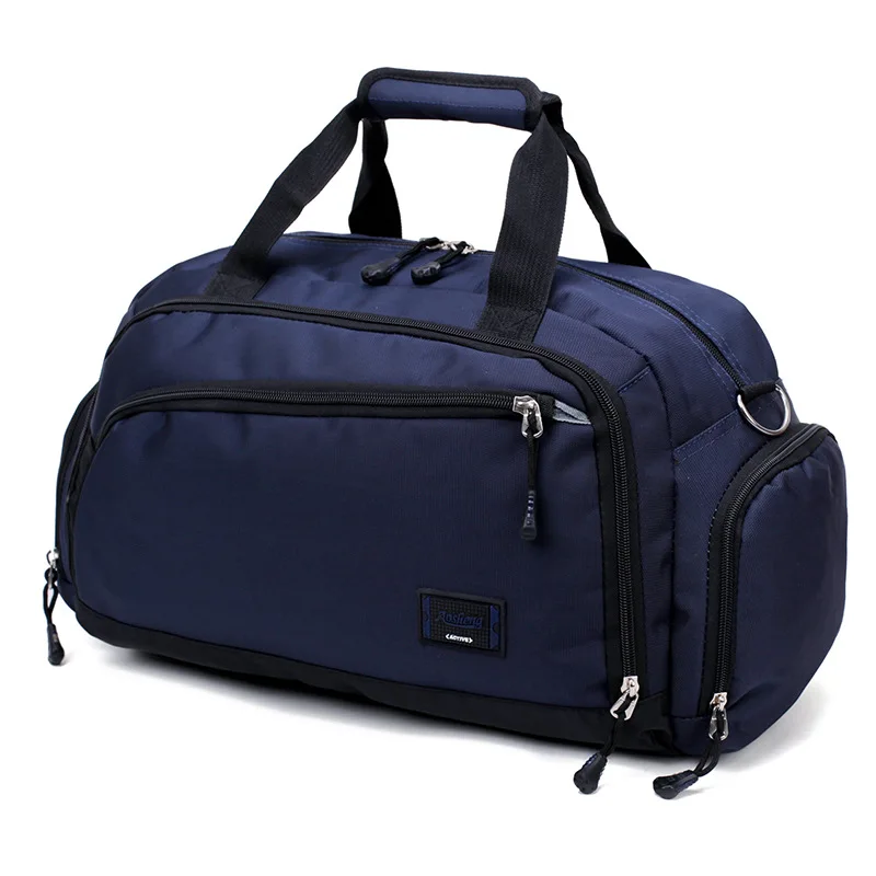 Большая вместительная модная дорожная сумка для мужчин и женщин, сумка для выходных, Большая вместительная сумка, сумка-тоут для переноски багажа, сумки для путешествий - Цвет: Темно-синий