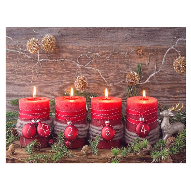 5d Diamond Painting Christmas Candles Rhinestones Of Pictures Diy Diamond Embroidery Sale Full Square Round Diamond Zp 1174 Diamond Painting Cross Stitch Aliexpress