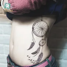 SC-704/Latest 2016 Black Dreamcatcher Temporary Fake Tattoo Body Art Painting Waterproof Temporary Tattoo Sticker For Teens