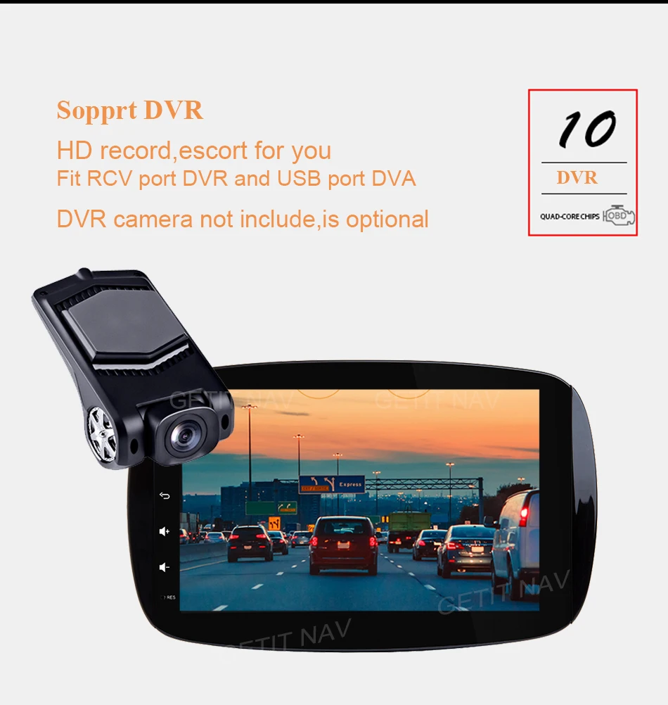 Top Android 9 Car Stereo Radio no DVD multiplayer for Benz Smart Fortwo 2016 2017 2018  Radio wifi BT Head Unit GPS navigation 11