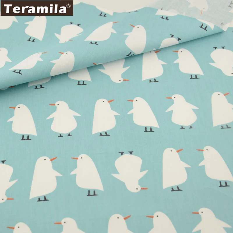 Teramila Cotton Fabric 25 Designs Animial Cartoon Patchwork Quilting Charm Packs Meter Home Textile Clothing Bedding - Цвет: 50cmx160cm