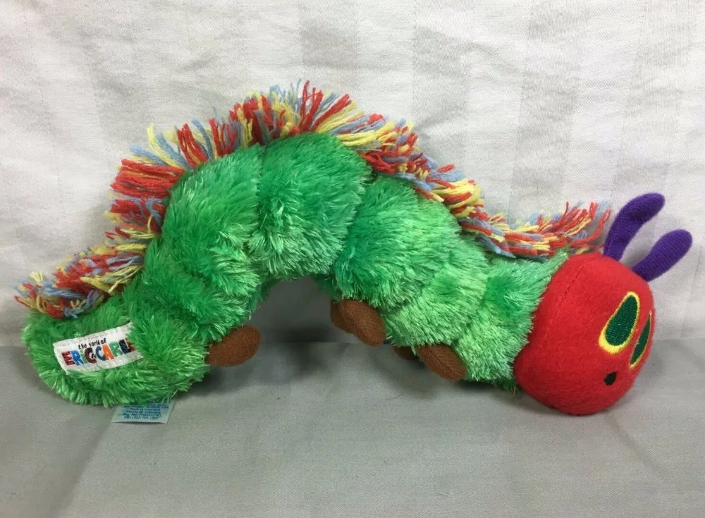 Аутентичная очень голодна гусеница от Eric Carle набитая плюшевая игрушка 40 см