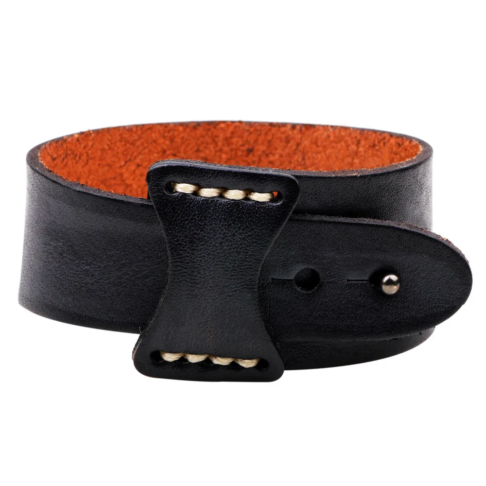 SIZZZ 26 5 см в длину 3 ширину панк Kelp ретро складчатый кожаный браслет|bracelets for|leather