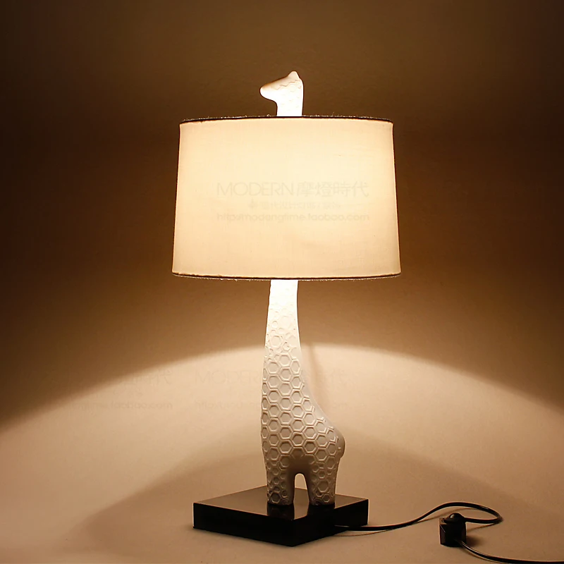 Scandinavian minimalist modern style bedside table lamp creative