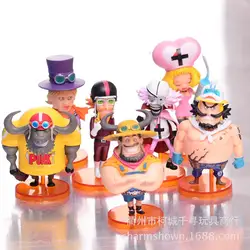 One Piece POP золото Vol.3 голов овец Jack версии Японии аниме фигурку ПВХ 8 см модель один шт Медсестра Кукла мешок opp