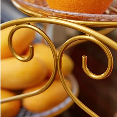 Креативная Современная Большая емкость металлическая гостиная миска для фруктов домашняя Шестигранная декоративная тарелка для фруктов десертный стол подставка для дисплея