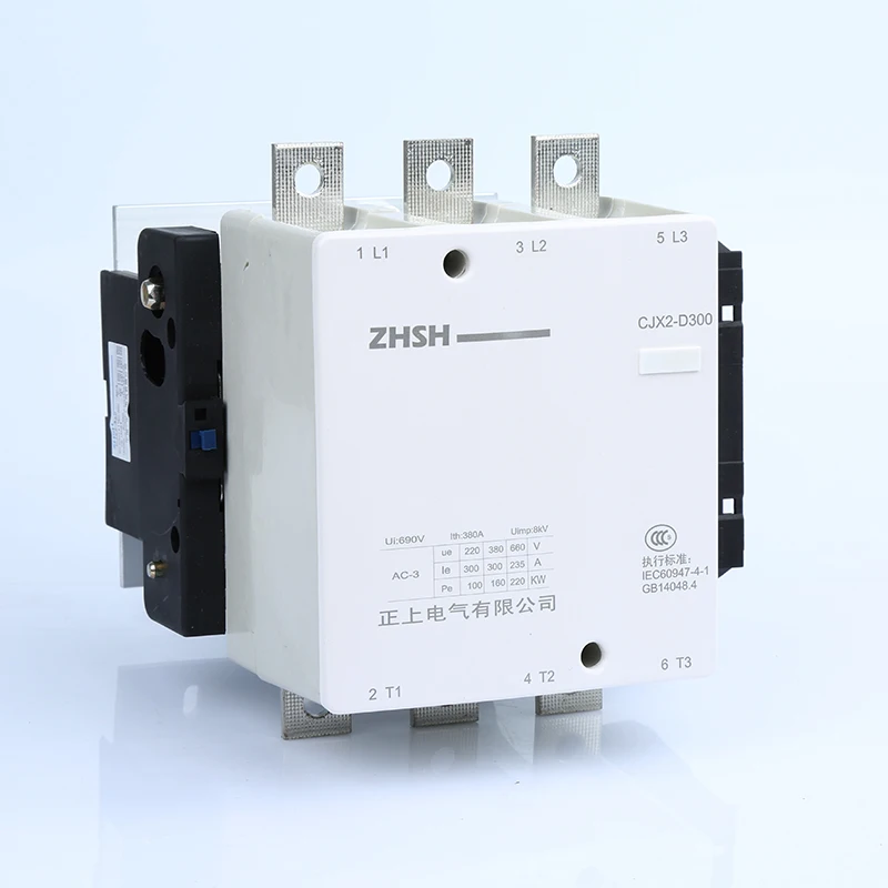 

AC Contactor CJX2-D300 3pin household motor starter relay 300A switches 3 phase rail modular contactor coil voltage 220/380V