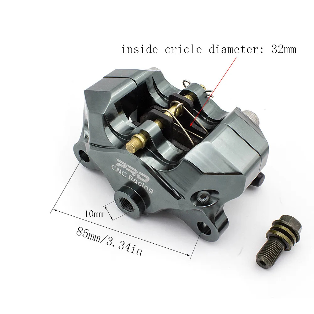 85 мм тормозной суппорт мотоцикла Задний дисковый тормозной цилиндр насос 2 поршневой гоночный уличный спортивный мотоцикл
