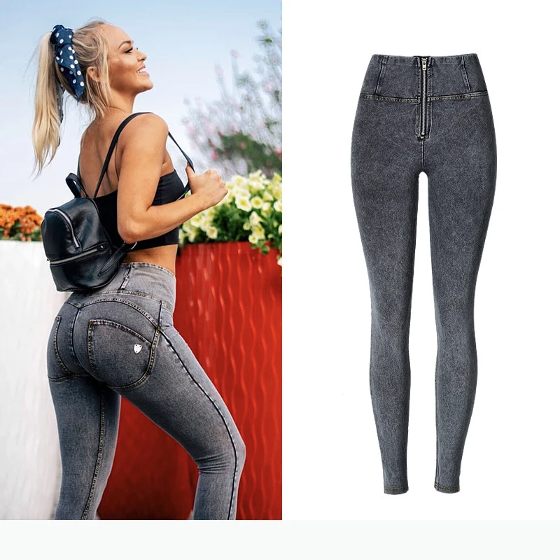 Push Up Denim Pants High Waist Zipper Fly Front Skinny Jeans Pencil Pants Femme Fashion Slim Fit Casual Sexy Elastic Trousers Push Up Denim Pants High Waist Zipper Fly Front Skinny Jeans Pencil Pants Femme Fashion Slim Fit Casual Sexy Elastic Trousers