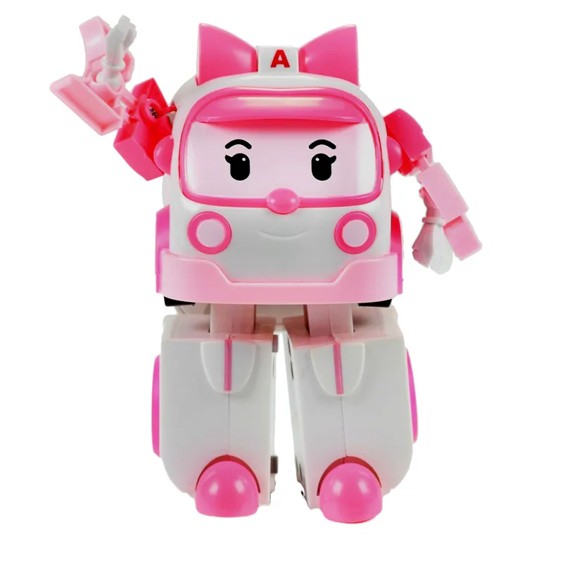 דמויות פעולה וצעצוע Robocar Poli Transformation Robot