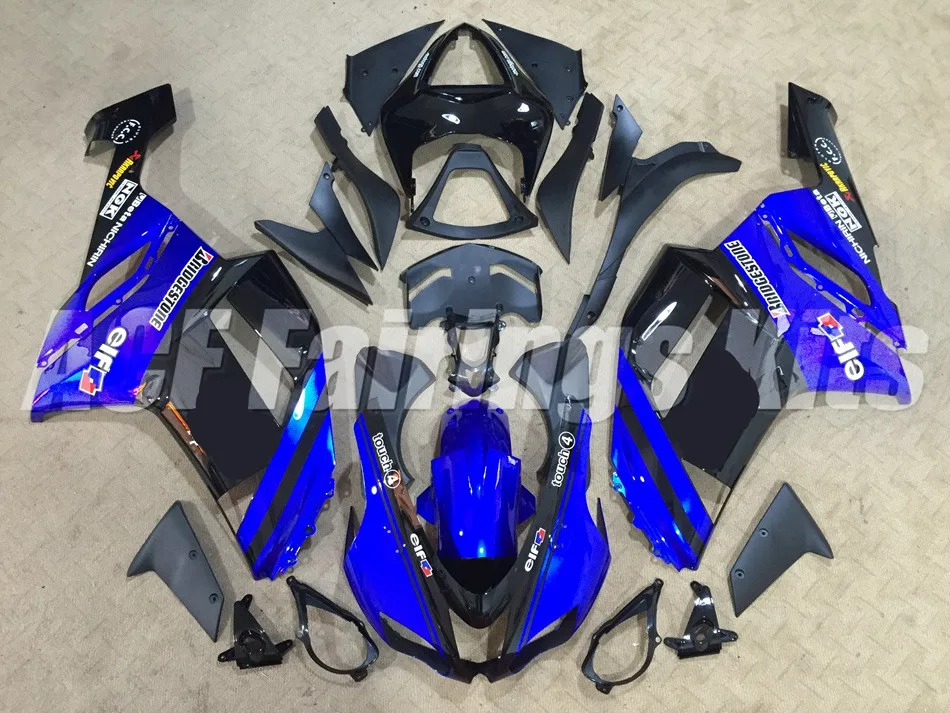 

New Abs Fairings Kit Fit for kawasaki Ninja ZX6R 636 2007 2008 07 08 6R ZX-6R 600CC Bodywork set custom black blue elf