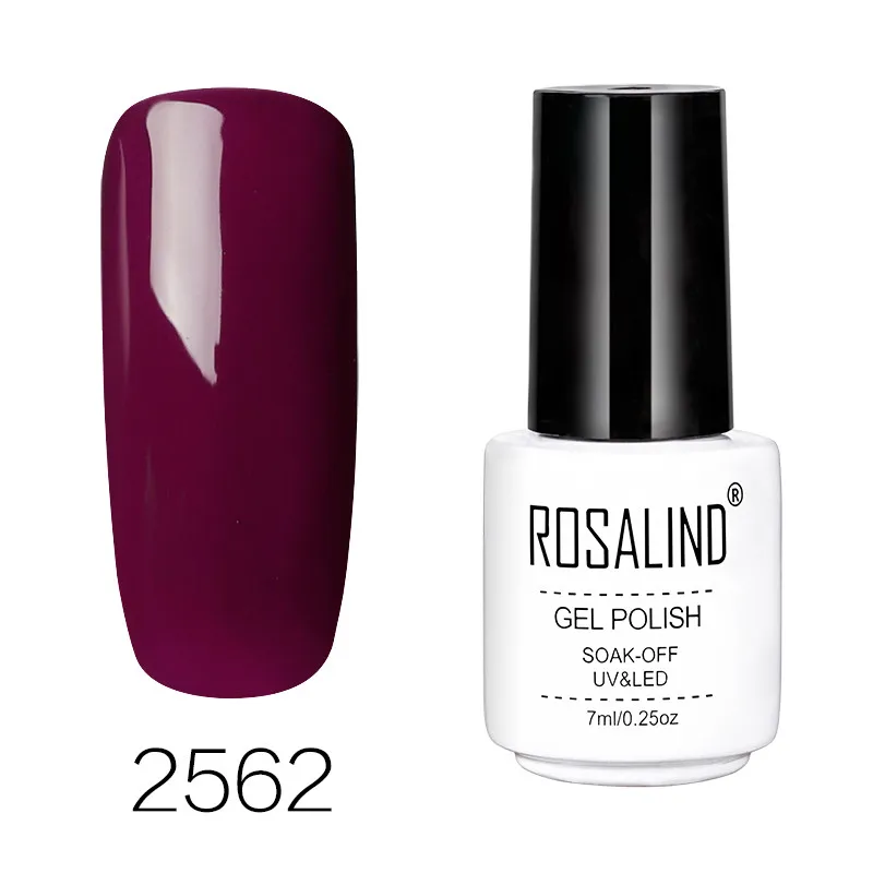 ROSALIND гель 1S 7 мл Лак для ногтей замачиваемый Светодиодный УФ-гель лак для ногтей полустойкий Гель-лак для ногтей - Цвет: RC2562