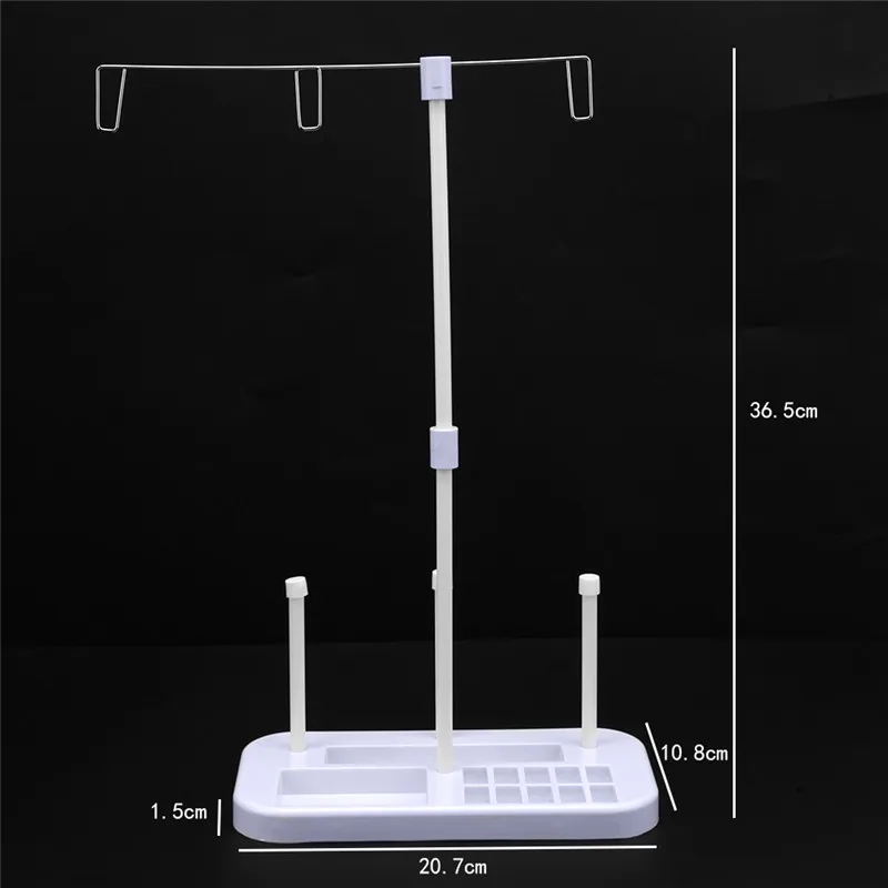 Розовая нить катушка поддержка Регулируемая 3 нить для вышивки держатель катушек подставка для шитья стежка для домашней шпульки для швейной машины комплект