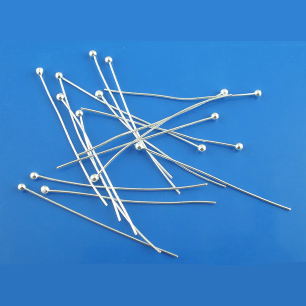 

DoreenBeads Silver color Ball Head Pins DIY Jewelry Findings For Women Men Accessories 0.5x25mm(24 gauge) 2019 new, 40Pieces