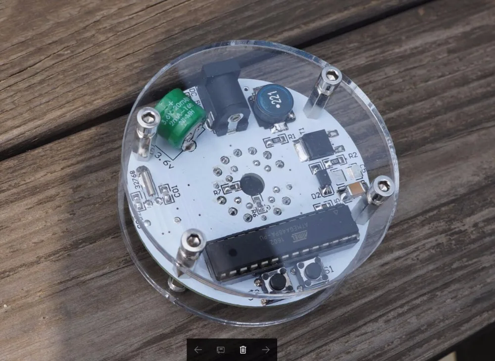 USB однозначные часы nixie IN18 с одним словом светящиеся трубчатые базовая