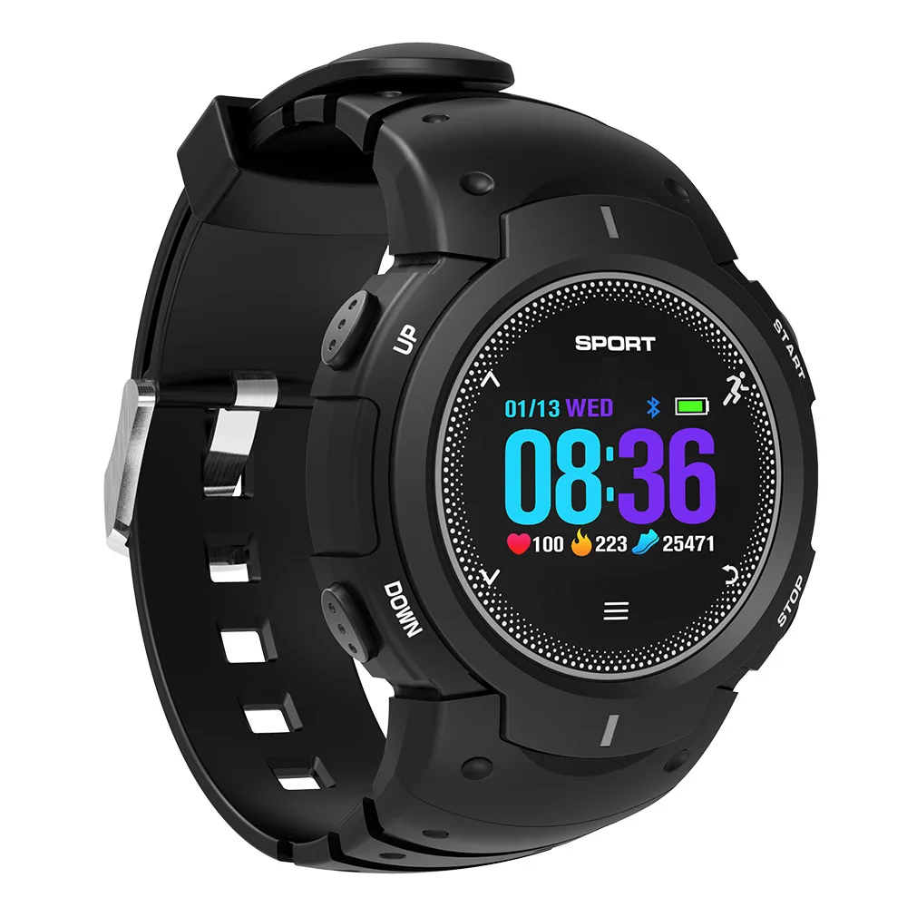 NO.1 F13 Smart Watch Real-time Heart Rate Monitor Bluetooth 4.0 Waterproof  SmartWatch Remote Camera Sports Outdoor Wristband