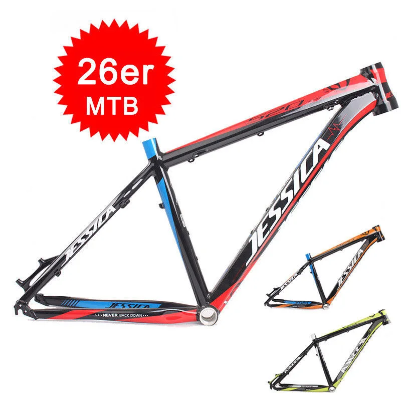 Top 16/17" MTB Bicycle Frame Superlight Aluminum alloy 26er Wheel Frameset Tapered Mountain Bike Frame 0
