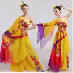 Китайская традиционная Танцы костюмы Yangko Одежда для танцев костюмы и народное платье для танцев новые Танцы одежда