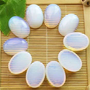 

(10 pieces/lot) Wholesale Natural Opal Opalite Oval CAB CABOCHON 25x18x8mm Free Shipping Fashion Jewelry ZY3406