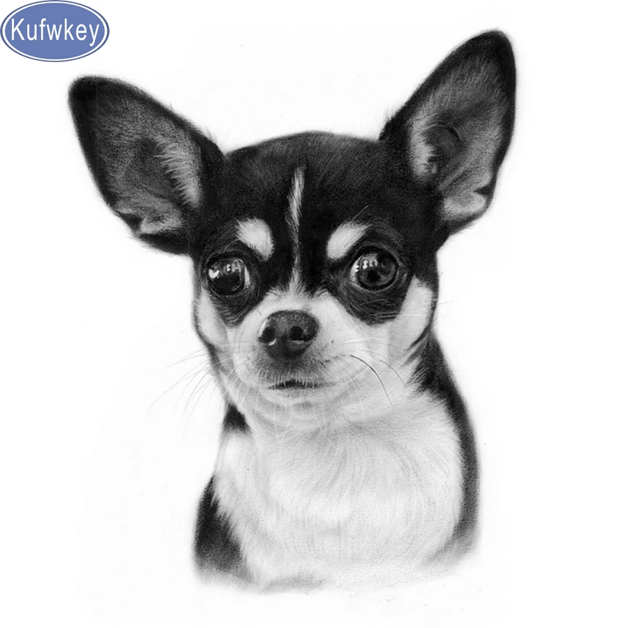 3d DIY Diamond embroideryChihuahua dogFull Square drill 5d Diamond Painting Cross Stitch Rhinestone Mosaic,decoration