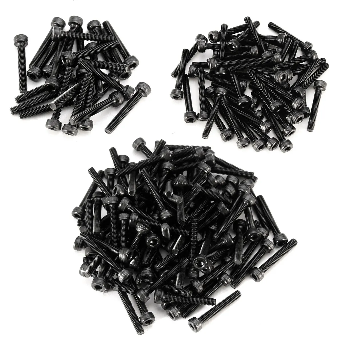 

Black Steel Metric Thread M3 x 25mm Screw Bolt Hexagon Hex Socket Cap Head M3 Bolts