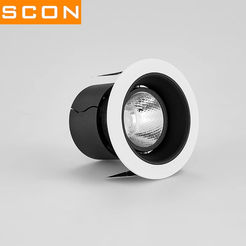 SCON AC110-240V Мини светодиодный светильник 5 W/7 W фон настенный светильник 7/8 см встроенный 2,5 дюймов стиральная настенный светильник& прожекторного освещения