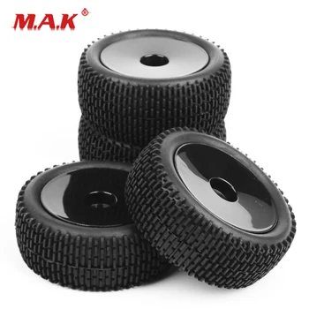 4 Pcs/Set 1:10 Scale Tires and Wheel Rims with 12mm Hex fit HSP HPI RC Off-Road Buggy Car Model Toys Accessories 1