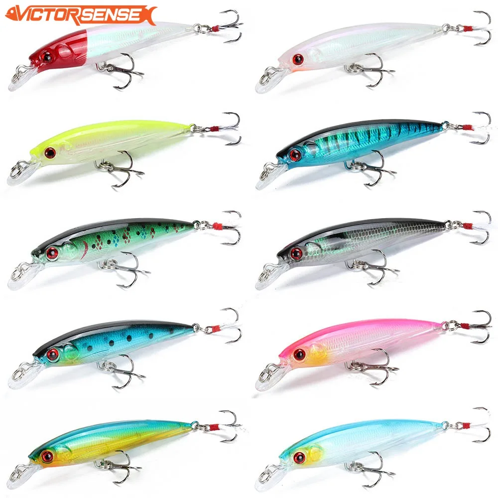 Victorsense Minnow приманки для ловли рыбы 9 см 7 2g Crank плавающая искусственная жесткая