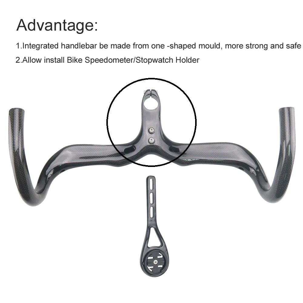 Carbono manilla camino RXL SL manillar de bicicleta integrado manillar y tallo 3 K ultraligero 2019 Drop Handlebars - 5