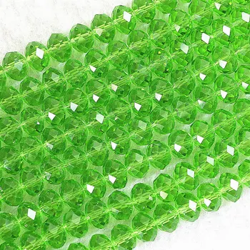 

8*10mm free shipping 8 color faceted rondelle abacus AB crystal glass loose spacer beads 70pcs/strand charms jewelry making B675