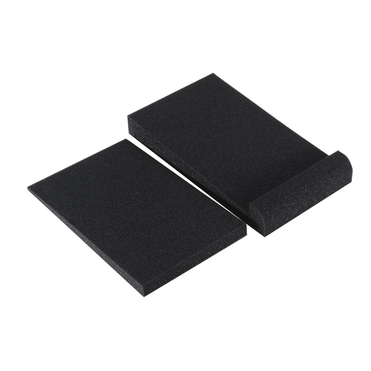 2pcs/set Studio Monitor Speaker Foam Isolation Shockproof Acoustic Foam Pads Black Studio Speaker Pads