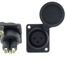 1 шт. с Пылезащитный чехол 3 контактный разъем XLR разъем Электрический автомобильного зарядного устройства пост Питание аудио адаптер микрофона