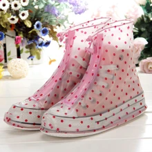 Shoes Cover Waterproof Windproof Rain Boots White Reusable Shoe Covers Men Women Heart Style Overshoes Boot Shoes SC38