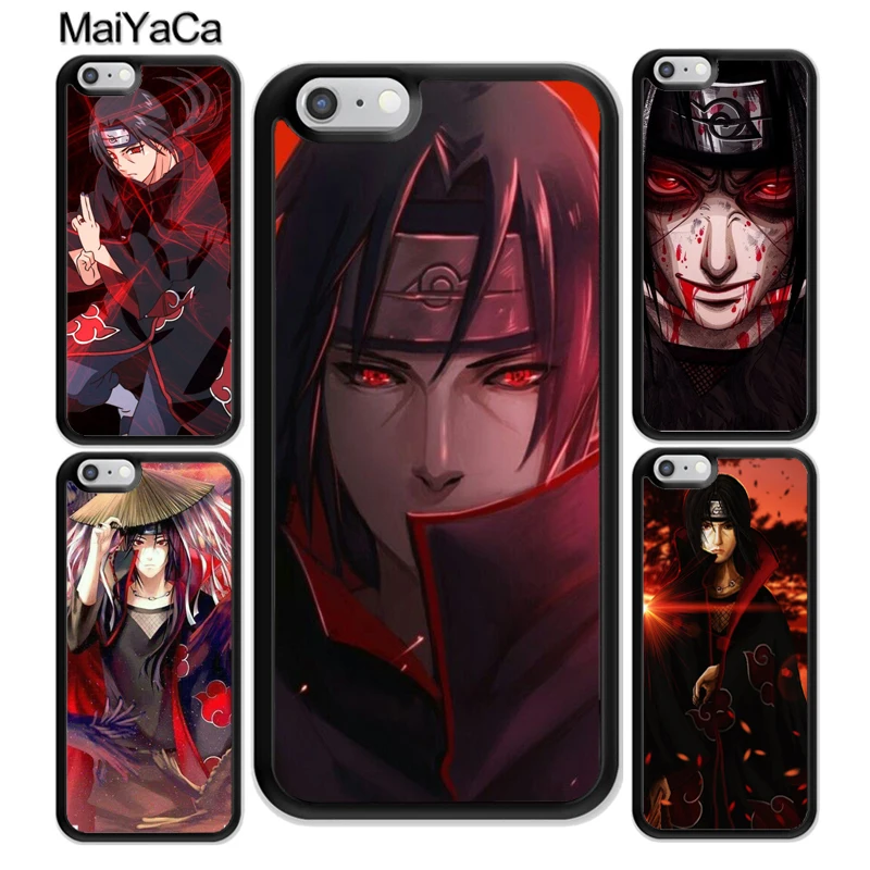 

MaiYaCa Naruto Itachi Uchiha Printed Soft Rubber Mobile Phone Case For iPhone 6 6S 7 Plus 8 X XR XS MAX 5S SE Back Cover Shell