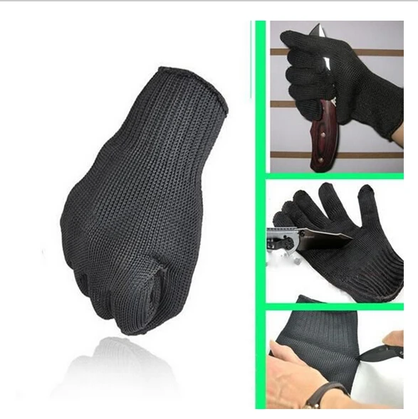 1 пара перчаток, защитные перчатки из нержавеющей стали, защитные перчатки с металлической сеткой для мясника, дышащие, для путешествий, для первой помощи
