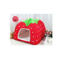 1 шт. кровать для питомца собаки кошки теплая подушка домик корзина Мягкая Клубника питомник собачка мягкая кровать Новинка