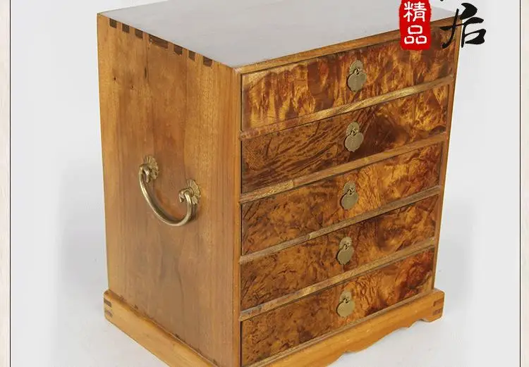 Ying Fu Ju Zhang, красная Золотая Ретро зеркальная коробка, шкатулка для украшений, коробка для макияжа, предметы интерьера Свадебные украшения
