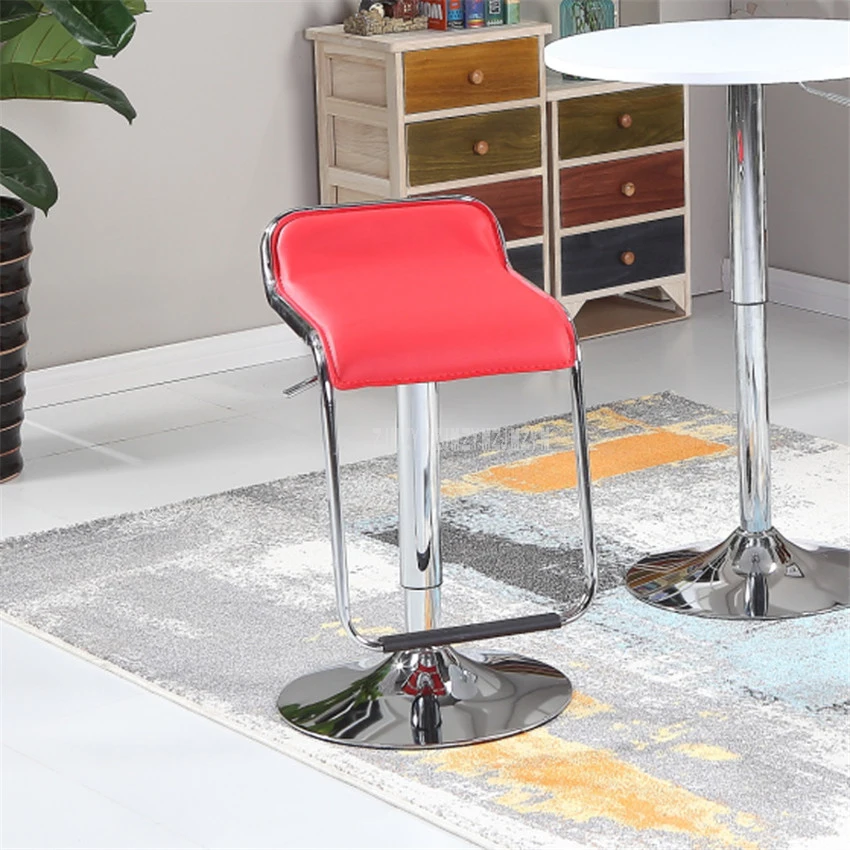Lifting Swivel Bar Counter Chair Rotating 56-76cm Height Adjustable Bar Chair PU Leather Soft Cushion High Footstool Barstool Lifting Swivel Bar Counter Chair Rotating 56-76cm Height Adjustable Bar Chair PU Leather Soft Cushion High Footstool Barstool
