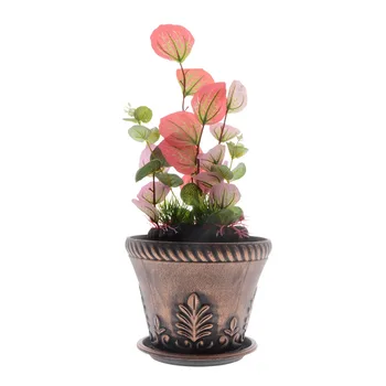 

2019 New Saim Plant Flower Pot 19.5*16CM Embossed Pattern Wholesale Flower Pots Top Quality Flowerpot Garden For Succulent plant