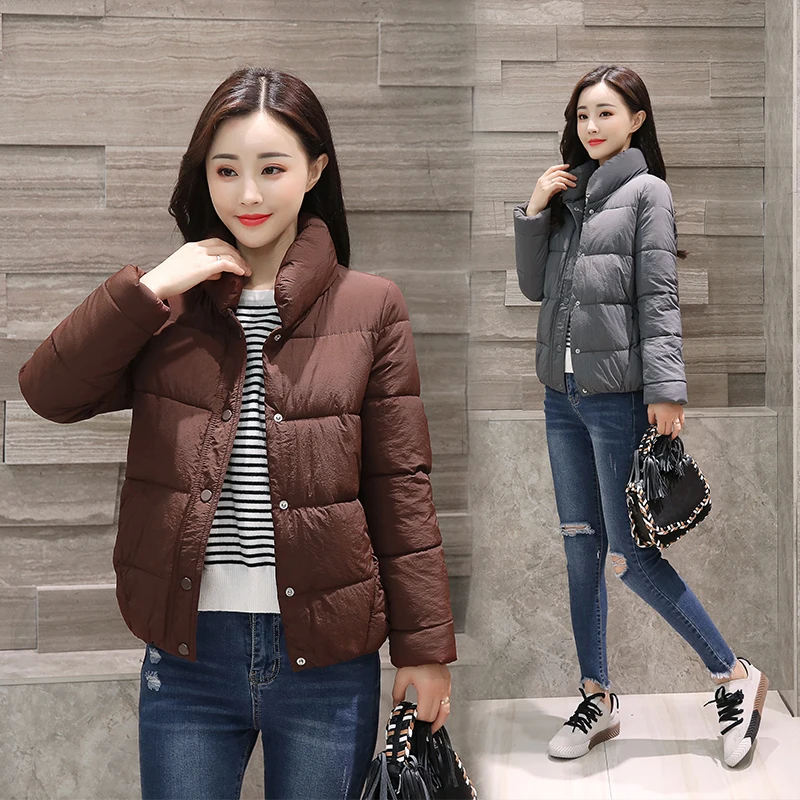 New Winter jacket women Hooded coat Short Cotton wadded jacket Casual Warm Women parka Loose Fashion Outerwear Plus size