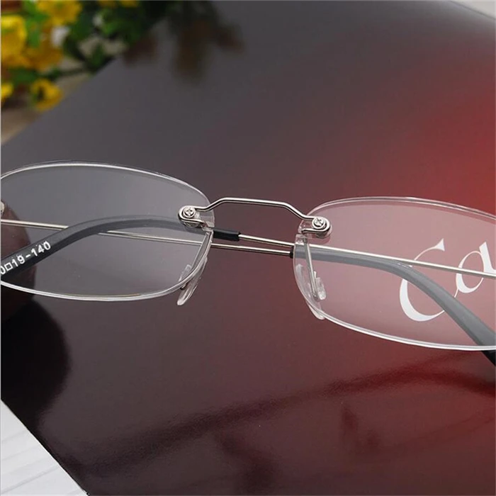 Для женщин мужские очки для чтения Сверхлегкий без оправы очки для чтения для пожилых людей очки для дальнозоркости лупа+ 1,0+ 1,5+ 2,0+ 4,0