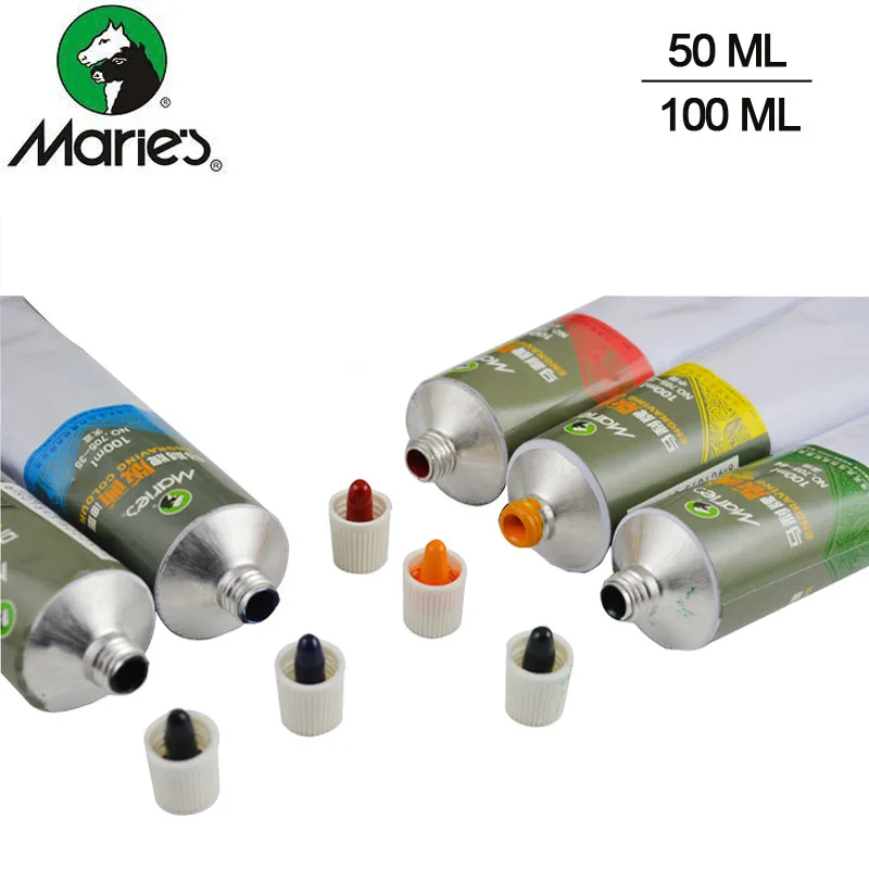 Goede 6 kleuren 50 100 ml Buis Olie Verf Sets Professionele Olie Kleuren Verf voor Kunstenaar Tekening Gereedschap Acryl Schilderen kleur Kunst Levert