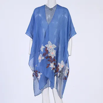 

Cotton Beach Cover up Pareos de Playa Mujer Beach Wear Plus size Bikini Cover up Robe Plage Sarong Beach Tunic