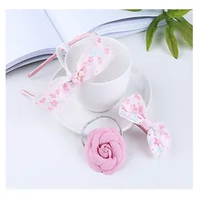 Korean Jewelry Headband Flower Floral Princess Bride Headdress Tiara Crown Cute Girls Hair Accessories Headbands 2017 new pearls chiffon flower headband girls hairband bohemian crown tiara floral golden leaves bandeau turban hair accessories