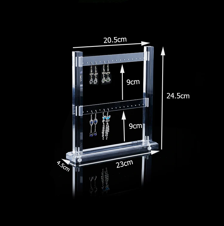 Топ акриловый плексиглас Висячие ювелирные изделия с длинными серьгами держатель выставочный элемент стойка ушной шпильки представление стойки Съемная витрина