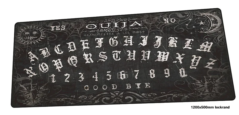 Ouija доска коврик для мыши 1200x500 мм коврики для мыши Инди-поп игровой коврик для мыши геймер эстетика персонализированные коврики для мыши Клавиатура ПК pad - Цвет: size 1200x500x2mm