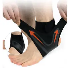 1PCS Black Right Left Foot Ankle Protector Adjustable Foot And Ankle Pads Basketball Sports Ankle Sprain Protection Ankle Foot